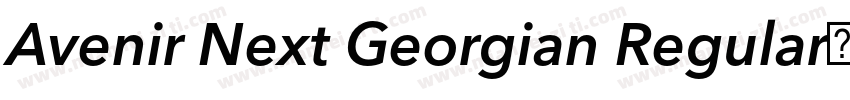 Avenir Next Georgian Regular下载字体转换